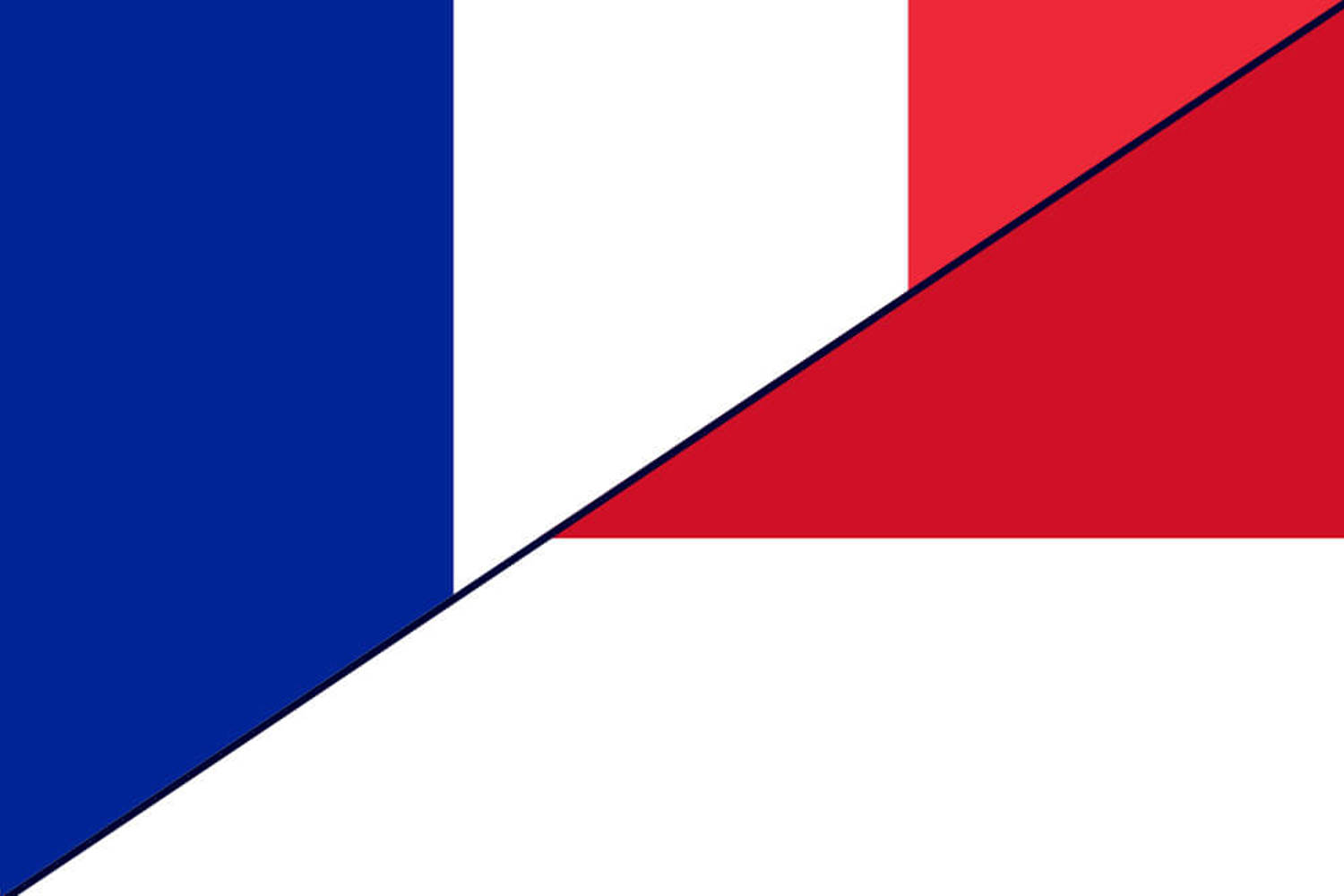 France And Monaco Flag